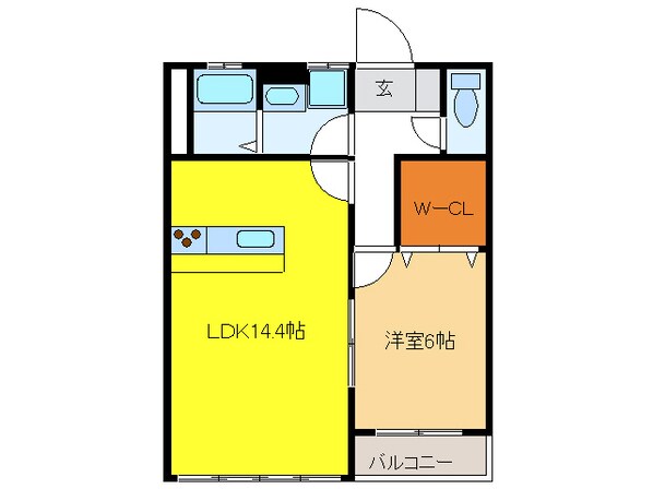 フローラⅡの物件間取画像